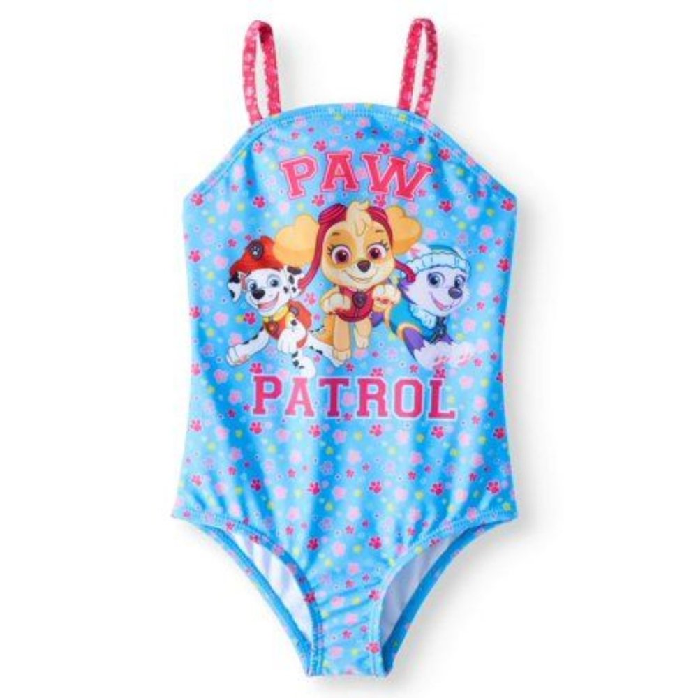 3T Paw Patrol UPF 50+ Bow-back One-Piece Swimsuit